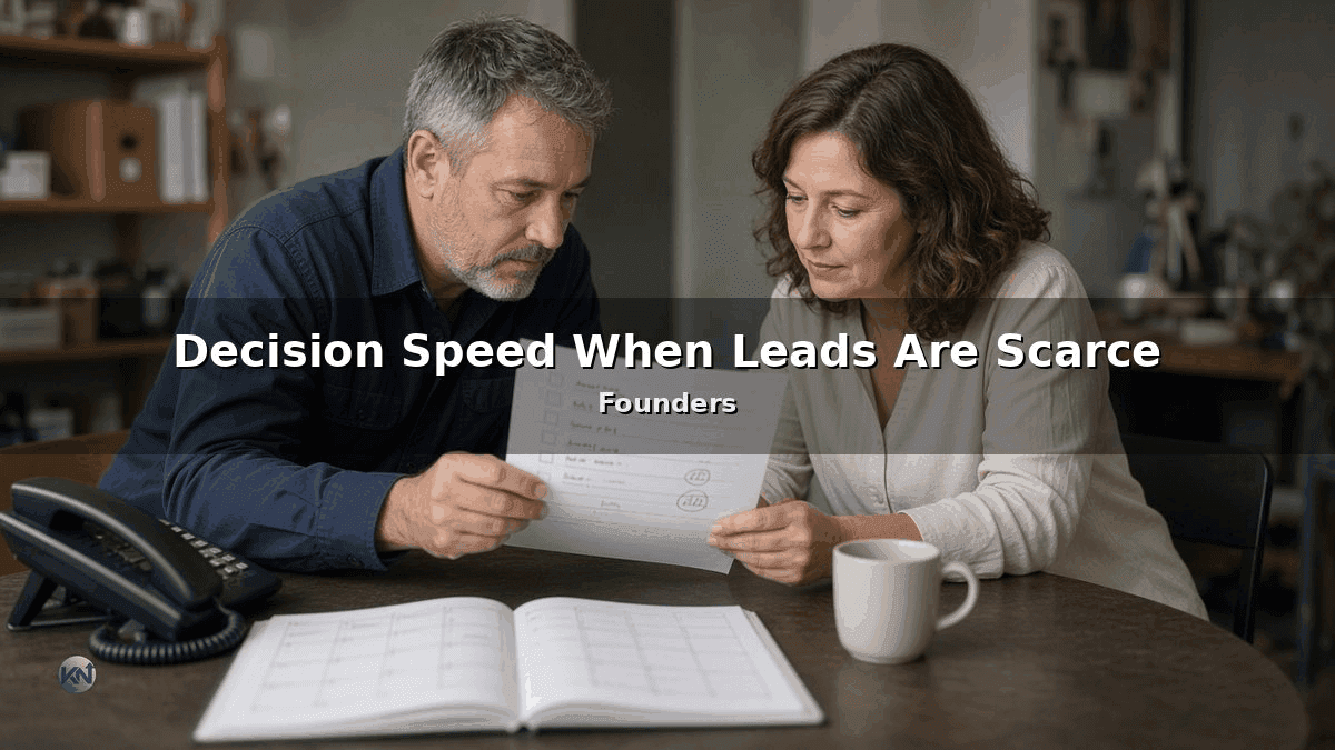 Decision Speed When Leads Are Scarce | Founders