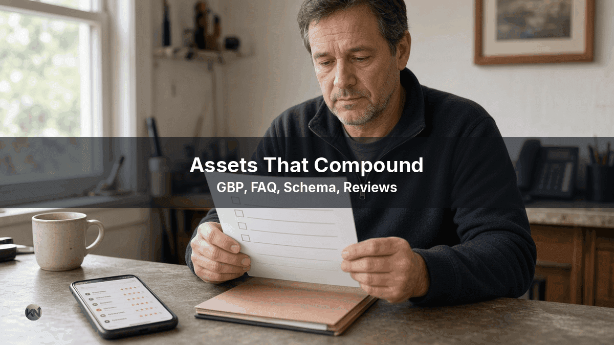 Assets That Compound: GBP, FAQ, Schema, Reviews