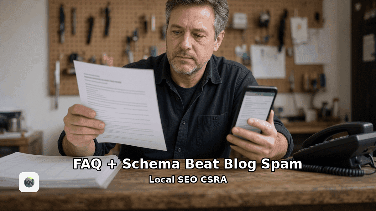 FAQ + Schema Beat Blog Spam | Local SEO CSRA
