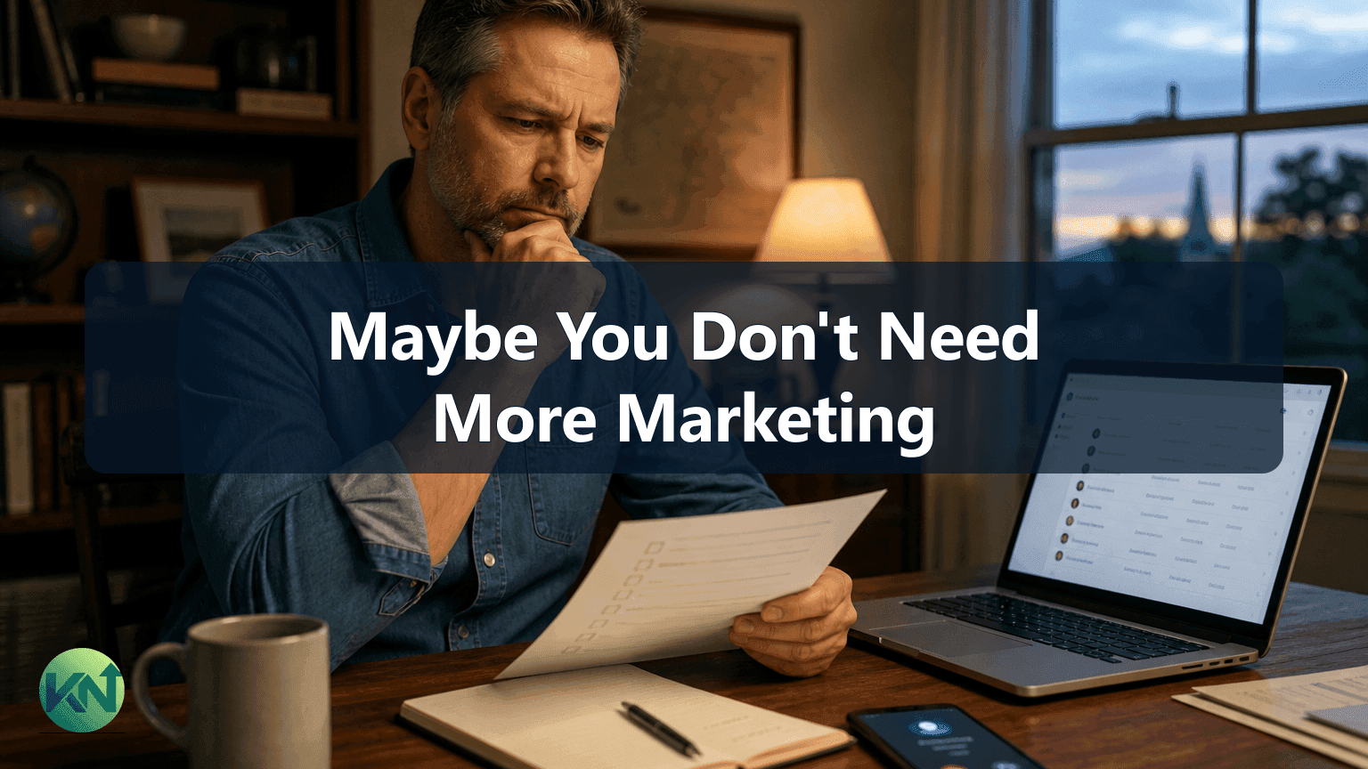 Maybe You Don't Need More Marketing
