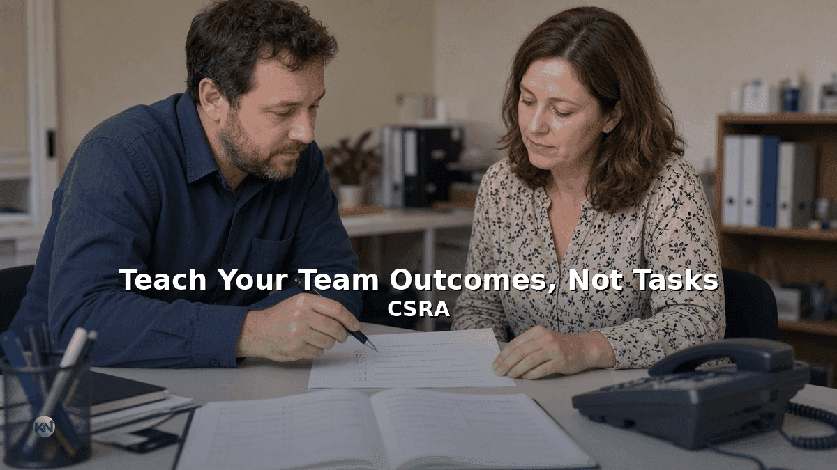 Teach Your Team Outcomes, Not Tasks | CSRA