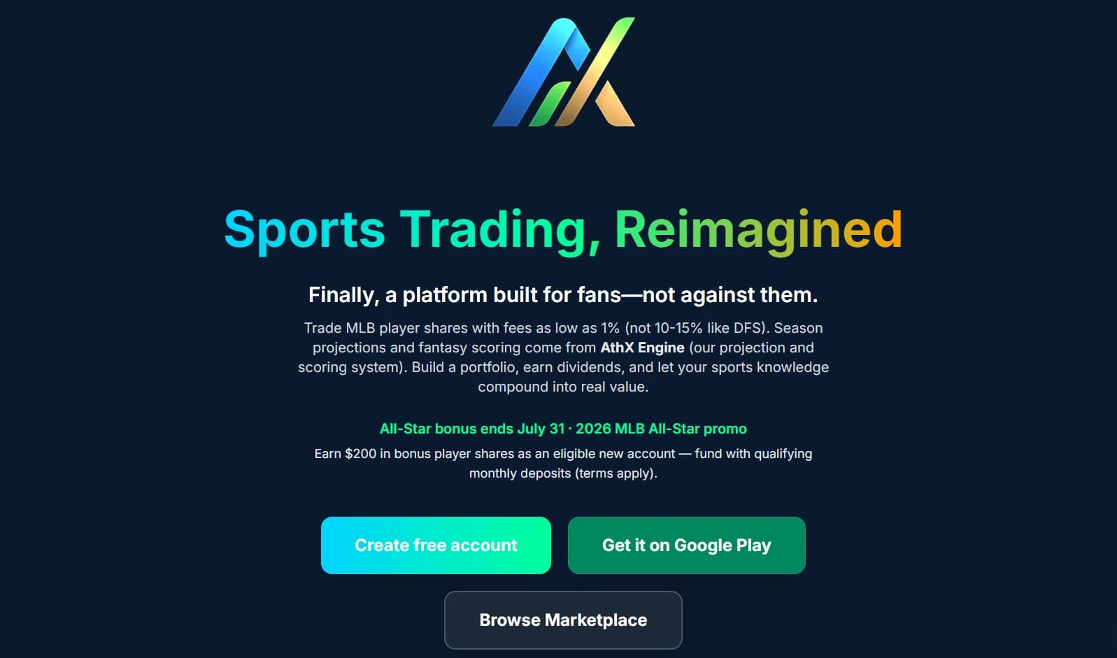 AthX homepage